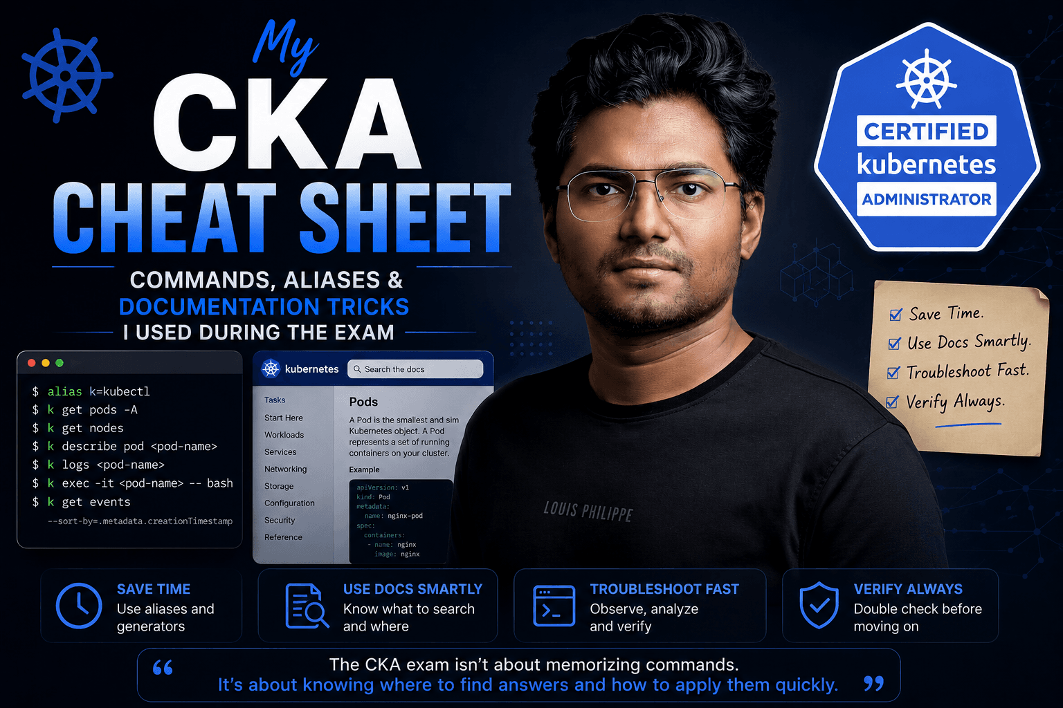 My CKA Cheat Sheet: Commands, Aliases, and Documentation Tricks I Used During the Exam